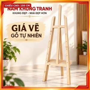 Giá vẽ tranh bằng gỗ cao 150cm