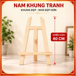 Giá vẽ tranh bằng gỗ cao 60cm