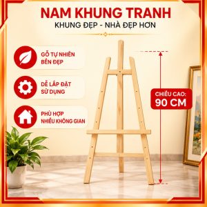 giá vẽ tranh bằng gỗ 90 cm