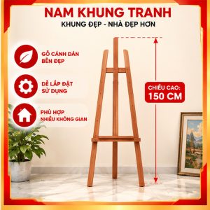 Giá vẽ tranh sơn cánh dán cao 150cm